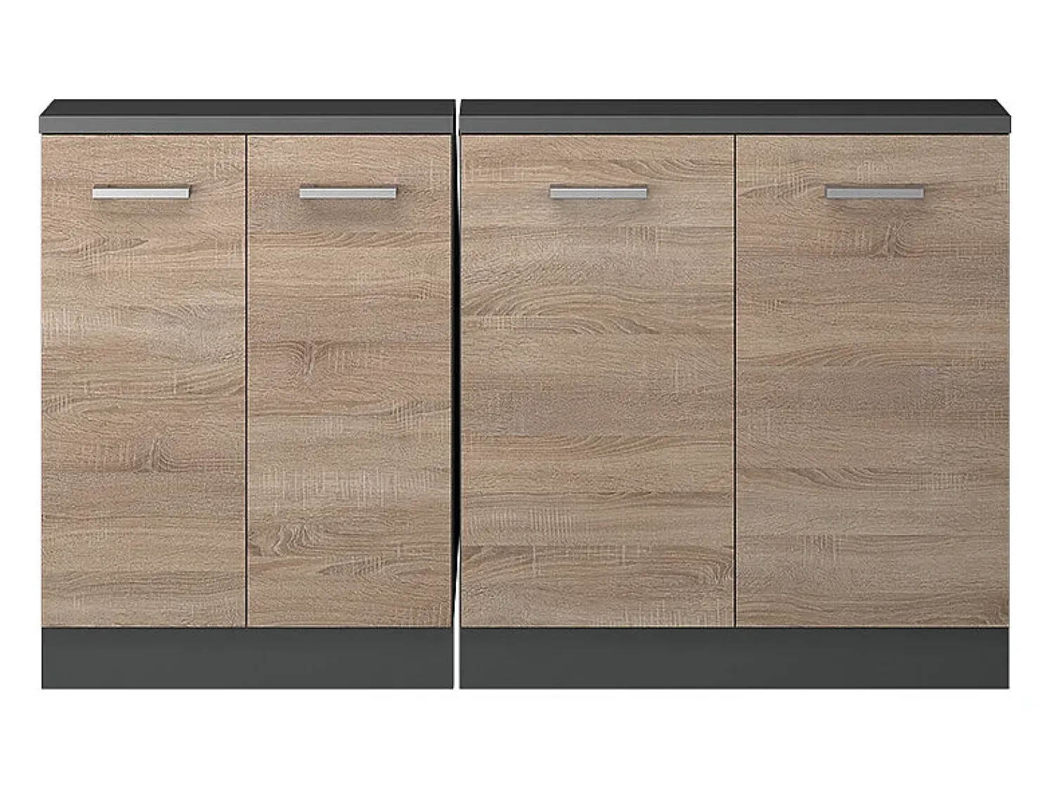 Discount Vicco Armário de cozinha para sótão inclinado sonoma 140x46x81.6 r-line Natural claro