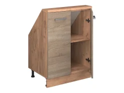 Móvel De Arrumação*Vicco Armário de cozinha para sótão inclinado sonoma 60x46x81.6 r-line Natural claro