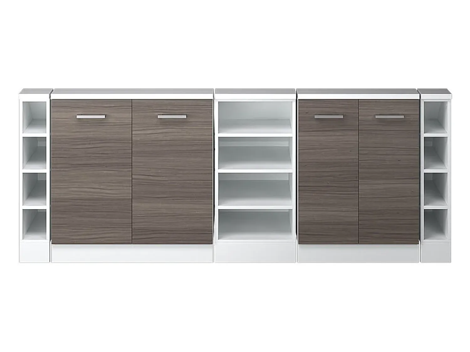 Hot Vicco Armário de cozinha para sótão inclinado cinza nobre 210x46x81.6 r-line Cinzento claro