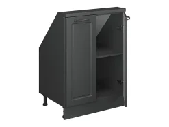 Vicco Armário de cozinha para sótão inclinado casa de campo antracite 60x46x81.6 r-line^ Móvel De Arrumação