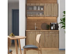 Vicco Armário de cozinha para sótão inclinado carvalho artesanal 60x46x81.6 r-line^ Móvel De Arrumação