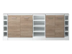 Vicco Armário de cozinha para sótão inclinado sonoma 210x46x81.6 r-line^ Móvel De Arrumação