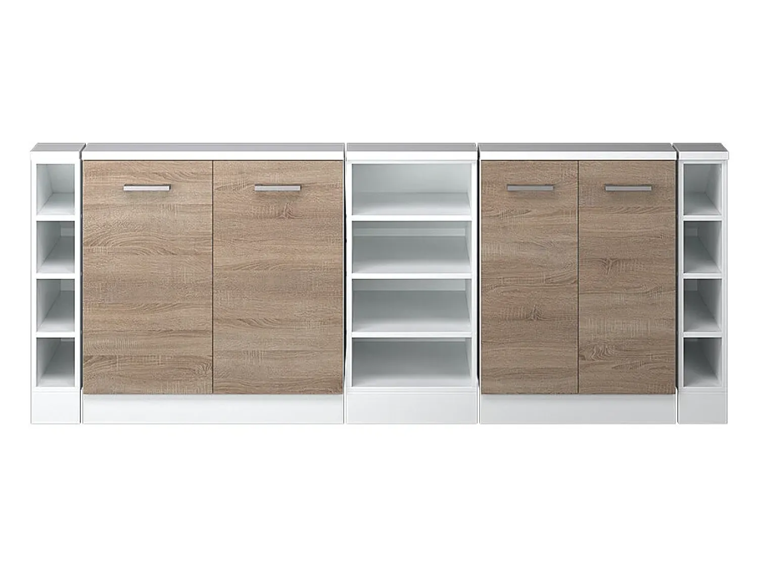 Vicco Armário de cozinha para sótão inclinado sonoma 210x46x81.6 r-line^ Móvel De Arrumação