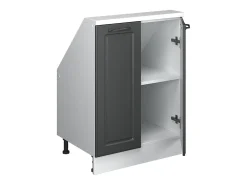 Discount Vicco Armário de cozinha para sótão inclinado casa de campo antracite 60x46x81.6 r-line Cinza antracite