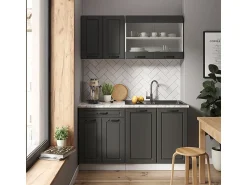 Discount Vicco Armário de cozinha para sótão inclinado casa de campo antracite 60x46x81.6 r-line Cinza antracite