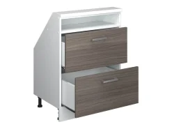 Móvel De Arrumação|Vicco Armário de cozinha para sótão inclinado cinza nobre 60x46x81.6 r-line Cinzento claro