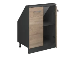 Móvel De Arrumação|Vicco Armário de cozinha para sótão inclinado sonoma 60x46x81.6 r-line Natural claro