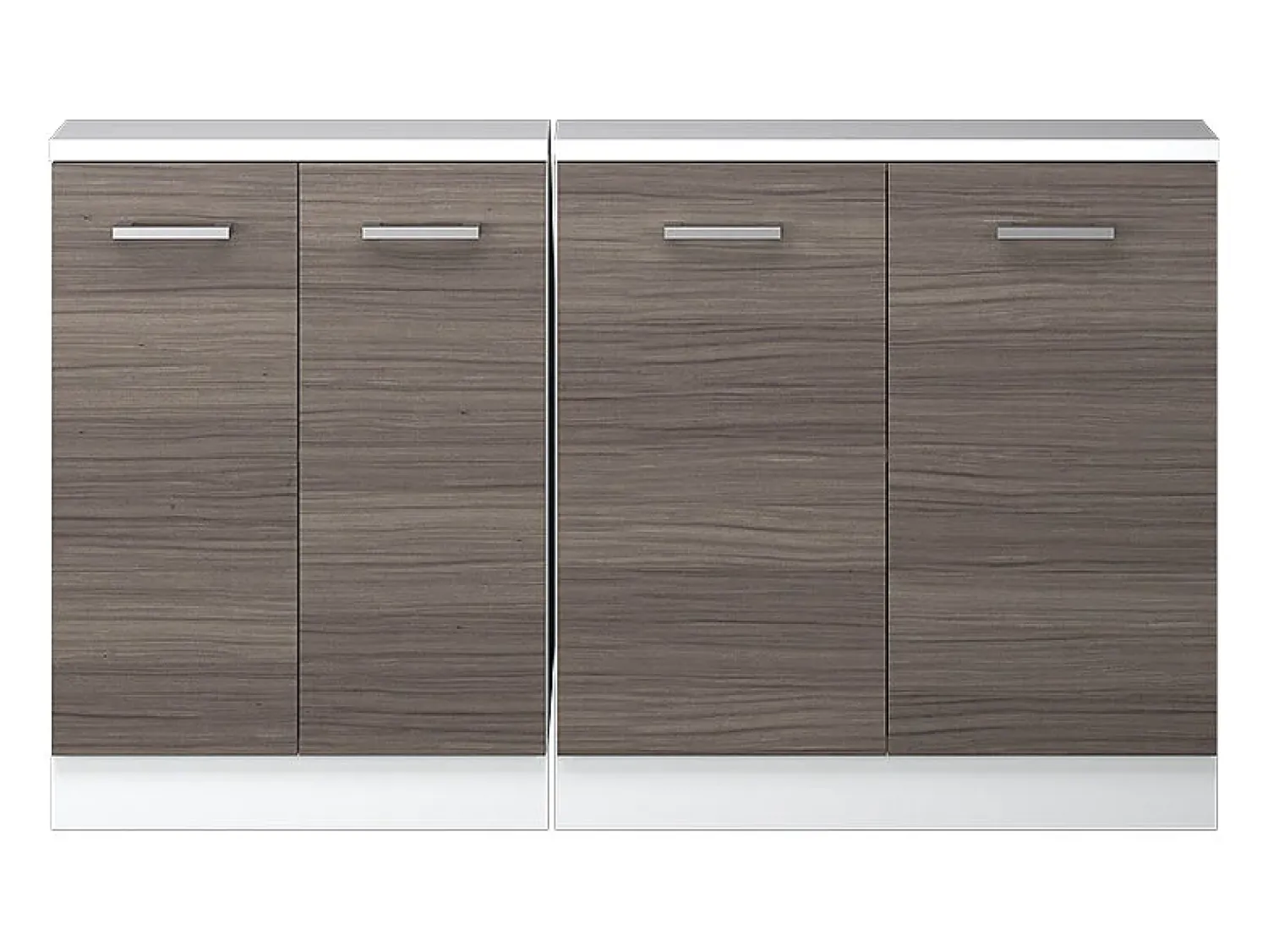 Móvel De Arrumação|Vicco Armário de cozinha para sótão inclinado cinza nobre 140x46x81.6 r-line Cinzento claro