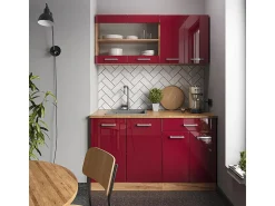 Vicco Armário de cozinha para sótão inclinado alto brilho 60x46x81.6 r-line^ Móvel De Arrumação