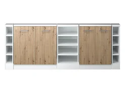 Vicco Armário de cozinha para sótão inclinado carvalho artesanal 210x46x81.6 r-line^ Móvel De Arrumação