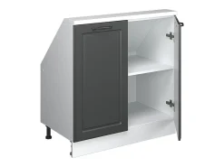 Móvel De Arrumação*Vicco Armário de cozinha para sótão inclinado casa de campo antracite 80x46x81.6 r-line Cinza antracite