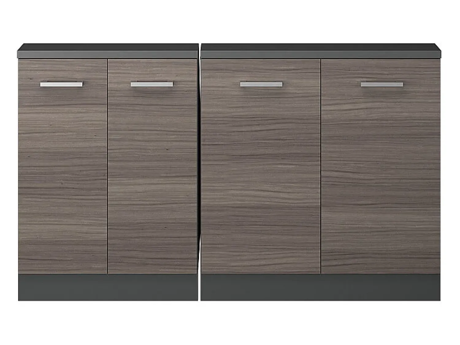 Móvel De Arrumação*Vicco Armário de cozinha para sótão inclinado cinza nobre 140x46x81.6 r-line Cinzento claro