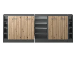 Online Vicco Armário de cozinha para sótão inclinado carvalho artesanal 210x46x81.6 r-line Natural claro
