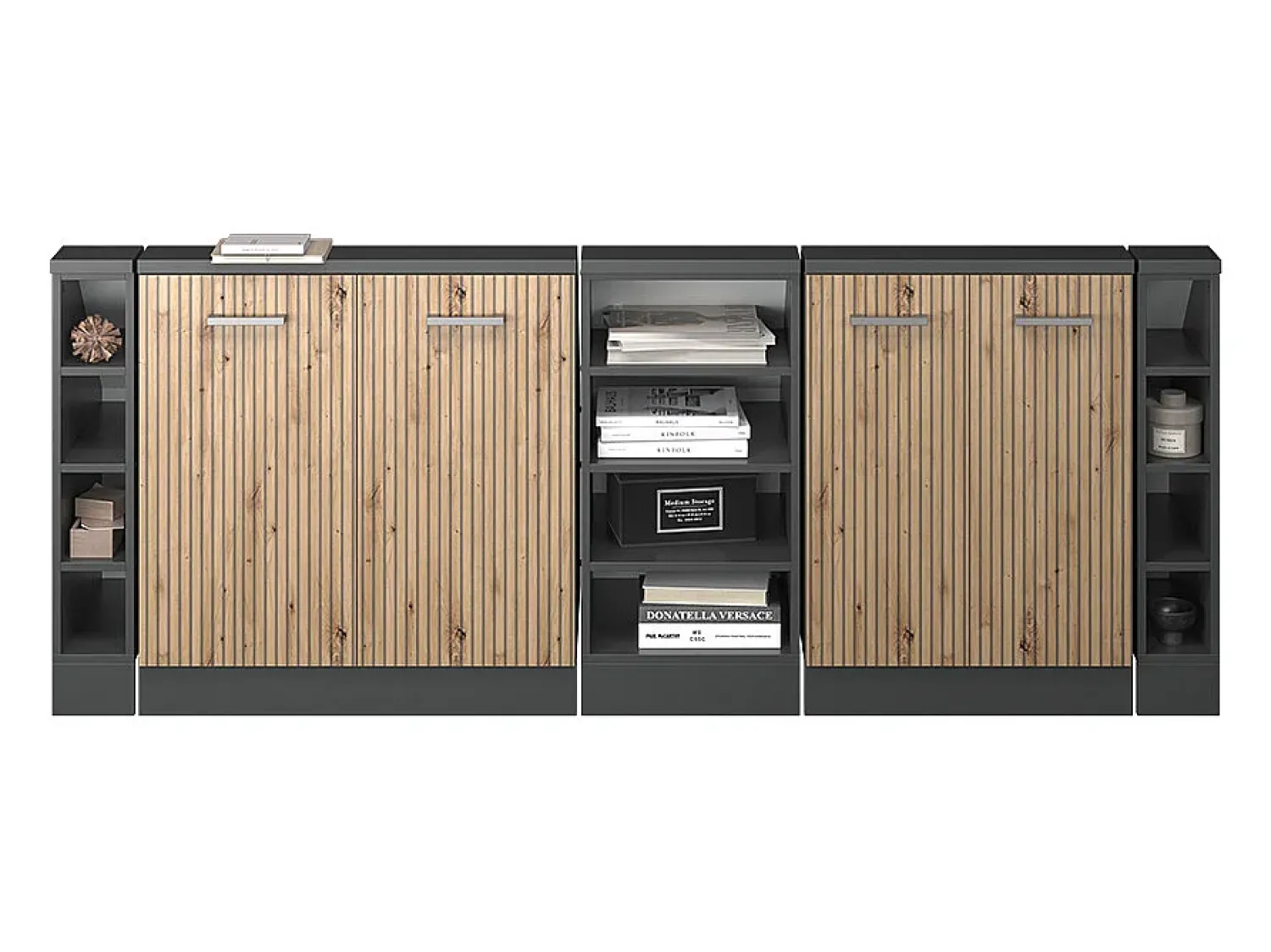 Online Vicco Armário de cozinha para sótão inclinado carvalho artesanal 210x46x81.6 r-line Natural claro