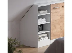 Móvel De Arrumação|Vicco Armário de cozinha para sótão inclinado 40x46x81.6 r-line Branco