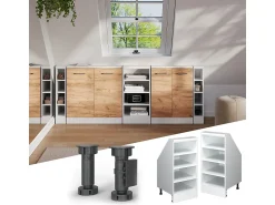 Móvel De Arrumação|Vicco Armário de cozinha para sótão inclinado 40x46x81.6 r-line Branco