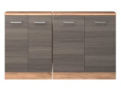 Móvel De Arrumação|Vicco Armário de cozinha para sótão inclinado cinza nobre 140x46x81.6 r-line Cinzento claro