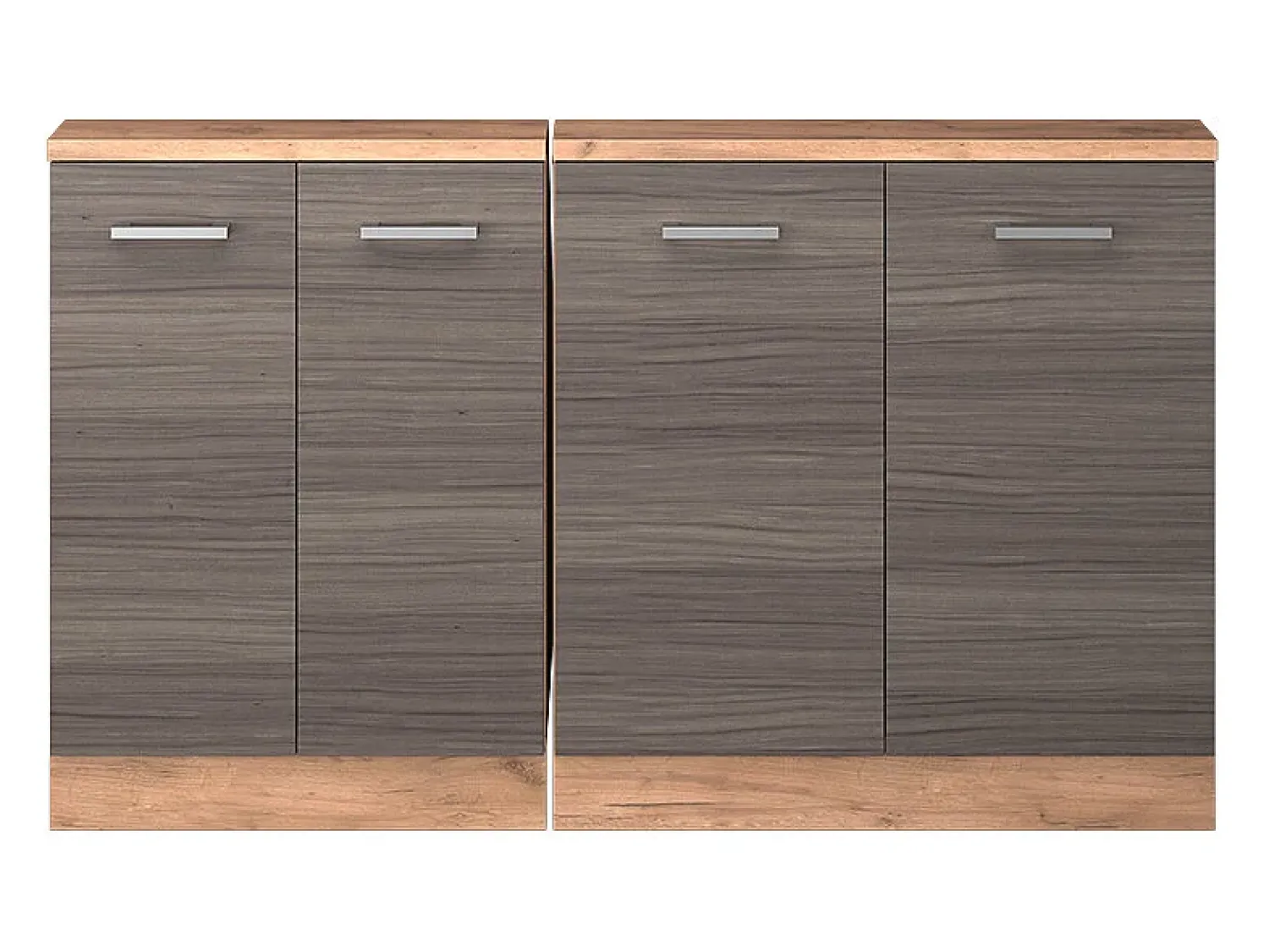 Móvel De Arrumação|Vicco Armário de cozinha para sótão inclinado cinza nobre 140x46x81.6 r-line Cinzento claro