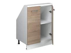 Sale Vicco Armário de cozinha para sótão inclinado sonoma 60x46x81.6 r-line Natural claro