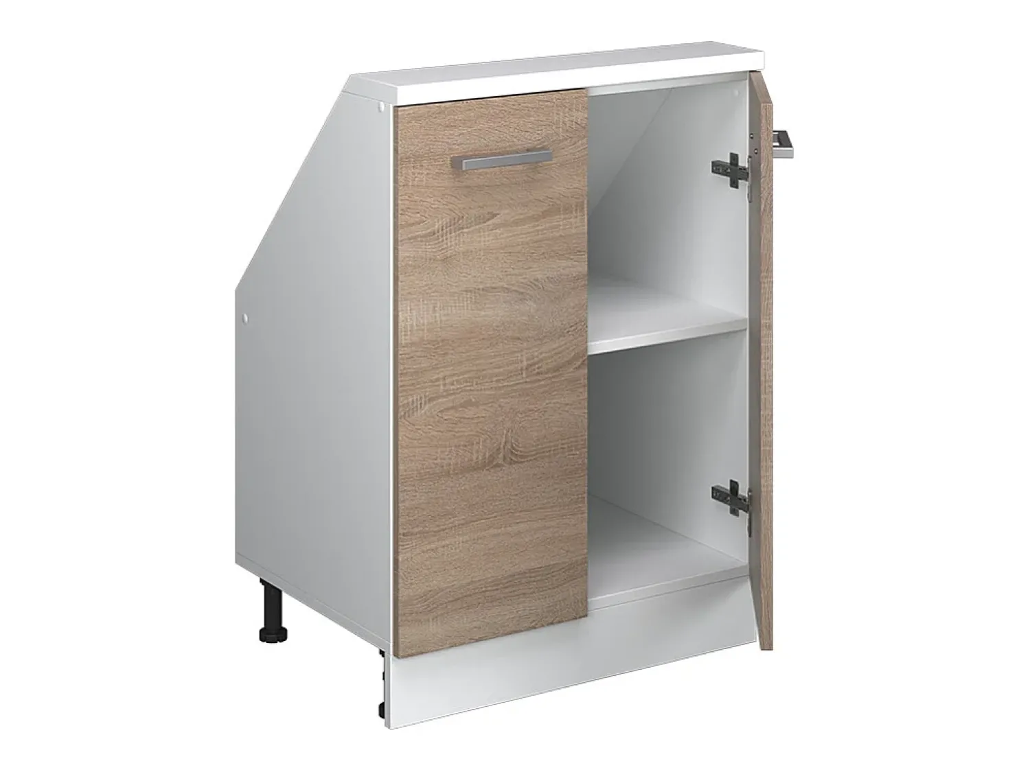 Sale Vicco Armário de cozinha para sótão inclinado sonoma 60x46x81.6 r-line Natural claro