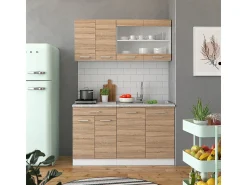 Sale Vicco Armário de cozinha para sótão inclinado sonoma 60x46x81.6 r-line Natural claro