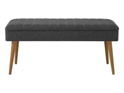 Outlet Dmora Armário de entrada Dgallett, Entrada de cabide, Composição para átrio, Console de armazenamento multifuncional, 50x38h135 cm, Carvalho e Antracite Castanho