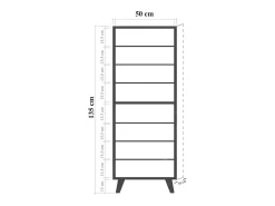 Dmora Armário de entrada Dgallett, Entrada de cabide, Composição para átrio, Consola de armazenamento multifunções, 50x38h135 cm, Carvalho e Verde^ Móvel De Entrada