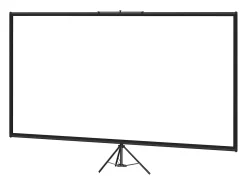 New Armário de Escritório SucceBuy Tela de Projeção sobre Tripé 279.4CM 4K HD 16:9 Cinema em Casa Portátil Preto