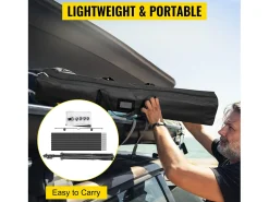 New Armário de Escritório SucceBuy Tela de Projeção sobre Tripé 279.4CM 4K HD 16:9 Cinema em Casa Portátil Preto