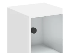 vidaxl Armário de parede c/ portas de vidro 35x37x68,5 cm^ Prateleira
