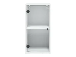vidaxl Armário de parede c/ portas de vidro 35x37x68,5 cm^ Prateleira