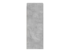 Prateleira*vidaxl Armário de parede c/ portas de vidro 35x37x100cm cinza cimento Cinzento