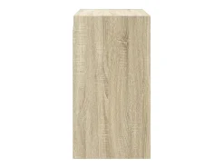 vidaxl Armário de parede c/ portas vidro 68x37x68,5 cm carvalho sonoma^ Prateleira