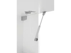 Prateleira*Dmora Armário de parede Luca, Armário multiuso, Armário de parede, 100% Fabricado na Itália, 180x30h40 cm, brilhante Branco
