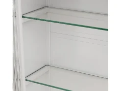 Armário de parede moderno com portas de vidro - para cozinha e banheiro - 90 × 20 × 70 cm,^ Prateleira