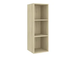 Clearance Armário de parede para TV derivados de madeira carvalho sonoma PT857876 Castanho
