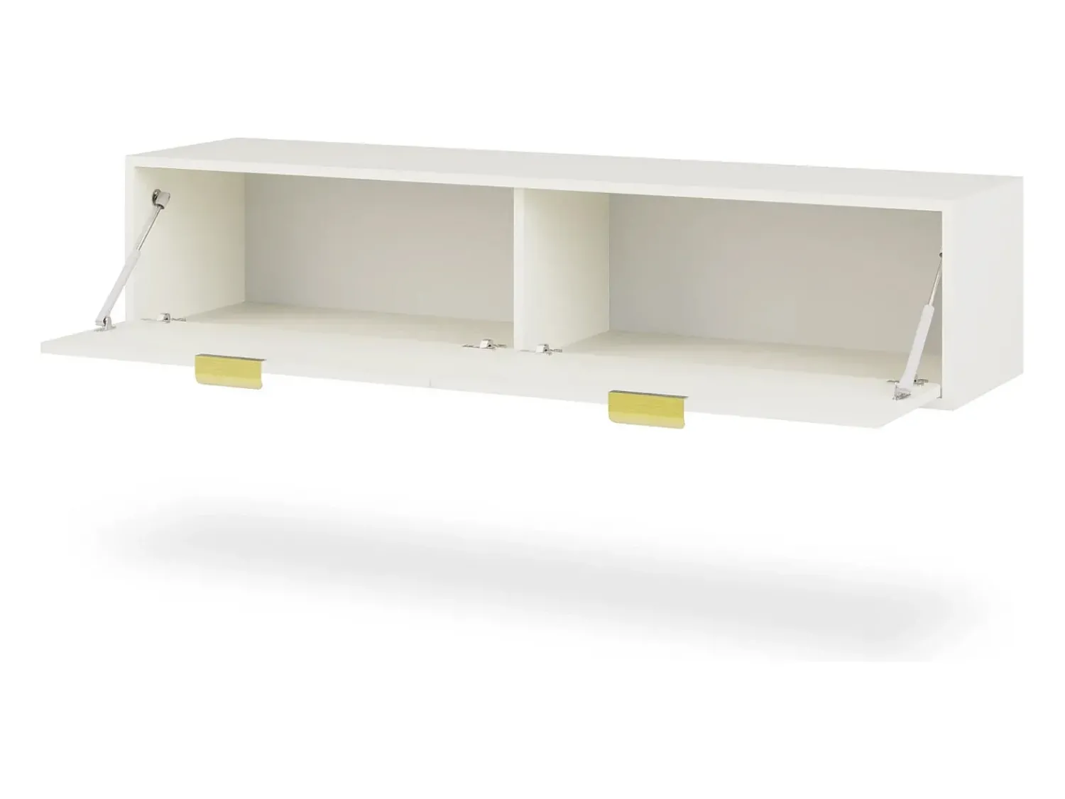 Móvel De Tv* Armário de parede para TV pendurada Lexa 140 branca Branco