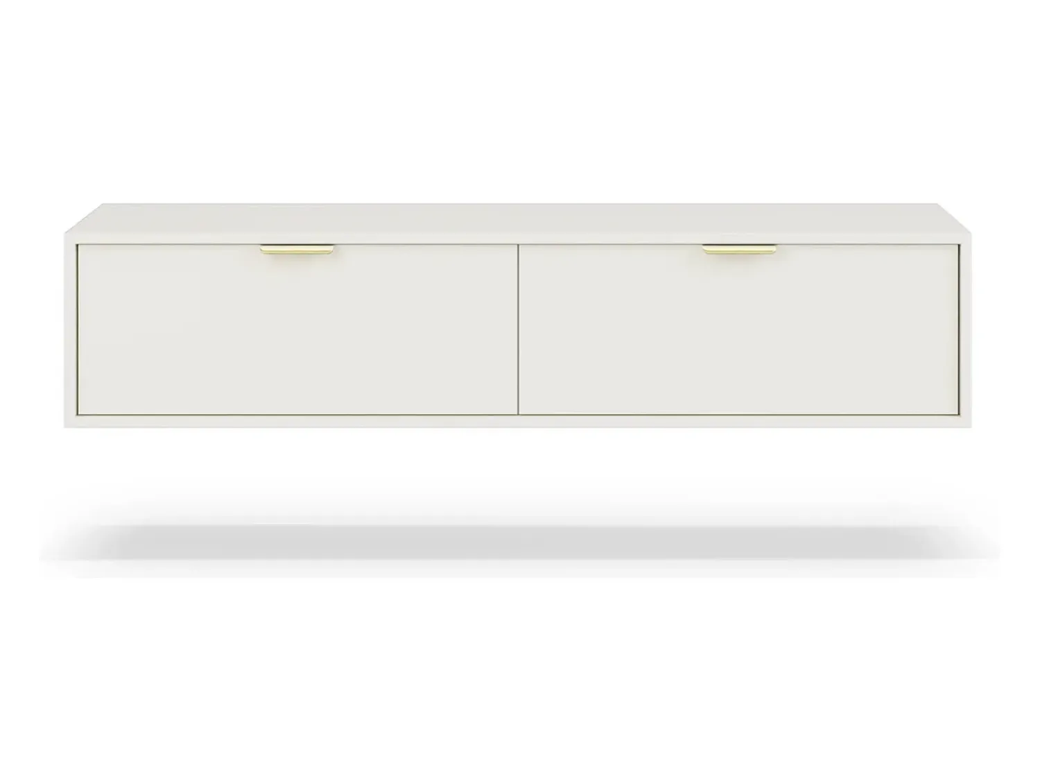 Móvel De Tv* Armário de parede para TV pendurada Lexa 140 branca Branco