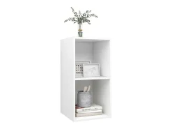 Móvel De Tv| Armário de parede para TV 37x37x72 cm derivados madeira PT586252 Branco