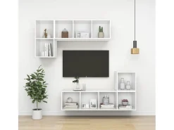 vidaxl Armário de parede para TV 37x37x72 cm derivados madeira^ Móvel De Tv