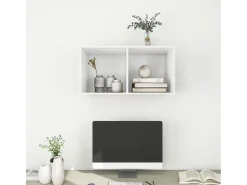vidaxl Armário de parede para TV 37x37x72 cm derivados madeira^ Móvel De Tv