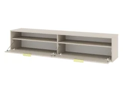 Móvel De Tv* Armário de parede para TV pendurada Queen 75 cashmere Bege