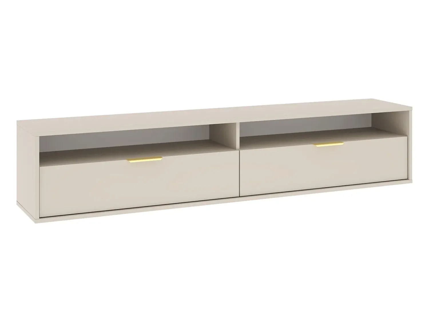 Móvel De Tv* Armário de parede para TV pendurada Queen 75 cashmere Bege