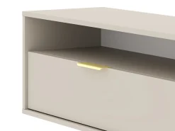 Móvel De Tv* Armário de parede para TV pendurada Queen 75 cashmere Bege