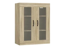vidaxl Armário de parede suspenso 69,5x34x90 cm carvalho sonoma^ Prateleira
