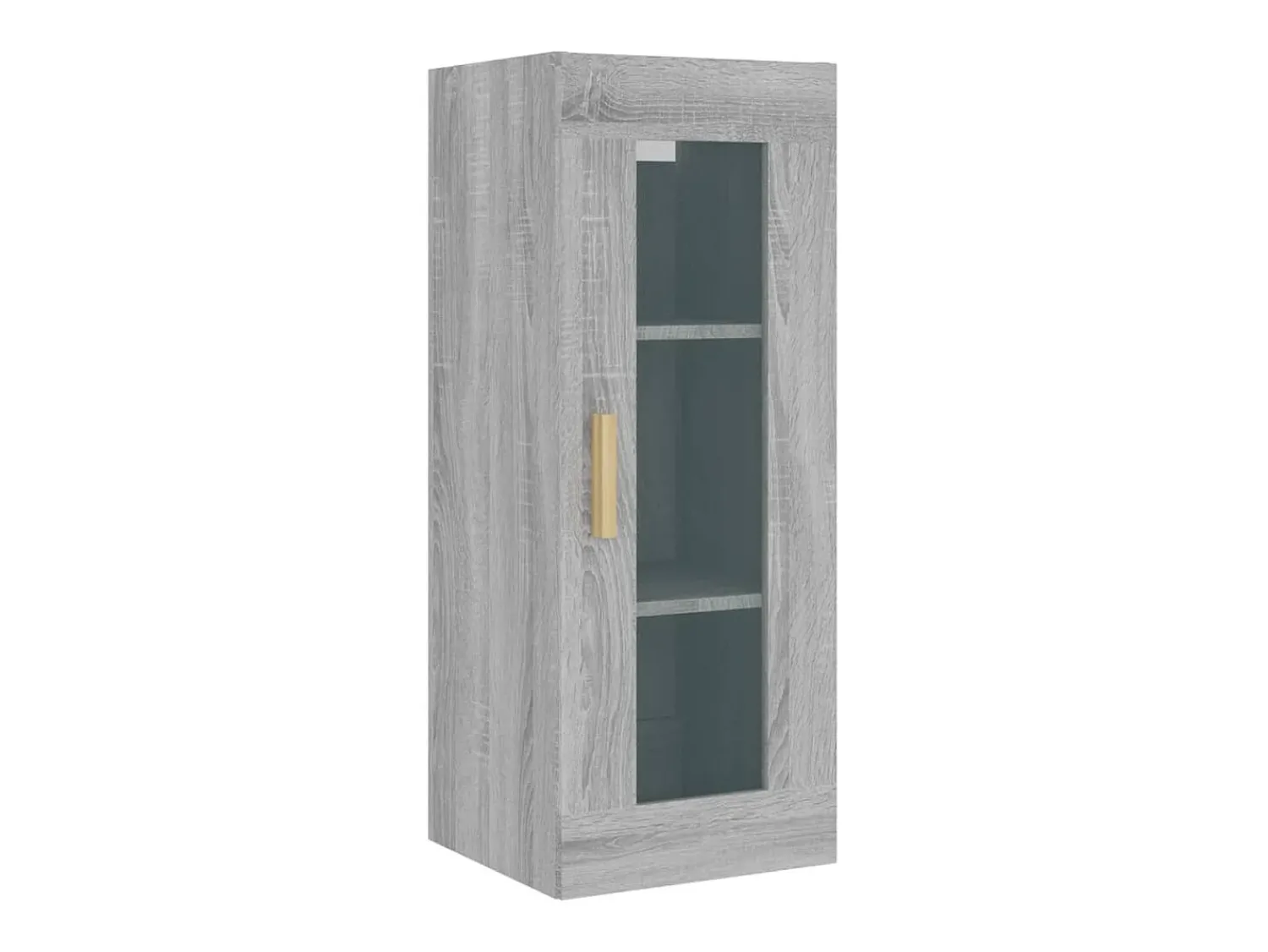 vidaxl Armário de parede suspenso 34,5x34x90 cm sonoma cinza^ Prateleira