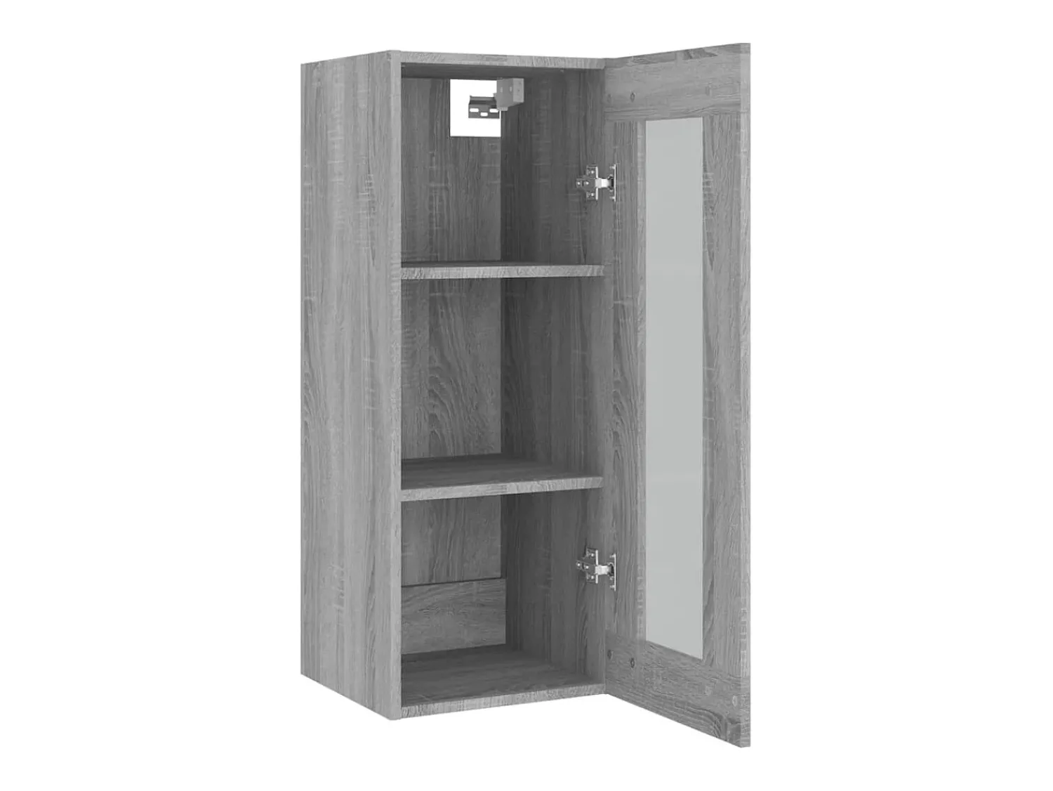 vidaxl Armário de parede suspenso 34,5x34x90 cm sonoma cinza^ Prateleira