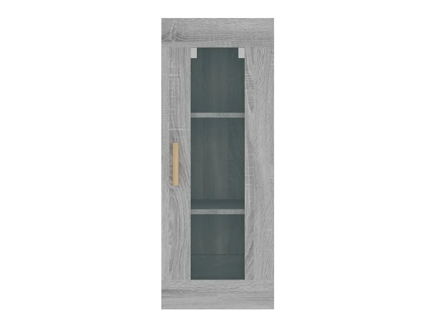 vidaxl Armário de parede suspenso 34,5x34x90 cm sonoma cinza^ Prateleira