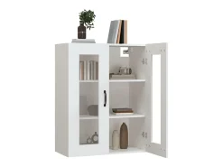 vidaxl Armário de parede suspenso 69,5x34x90 cm Branco