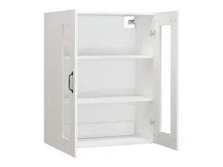 vidaxl Armário de parede suspenso 69,5x34x90 cm Branco